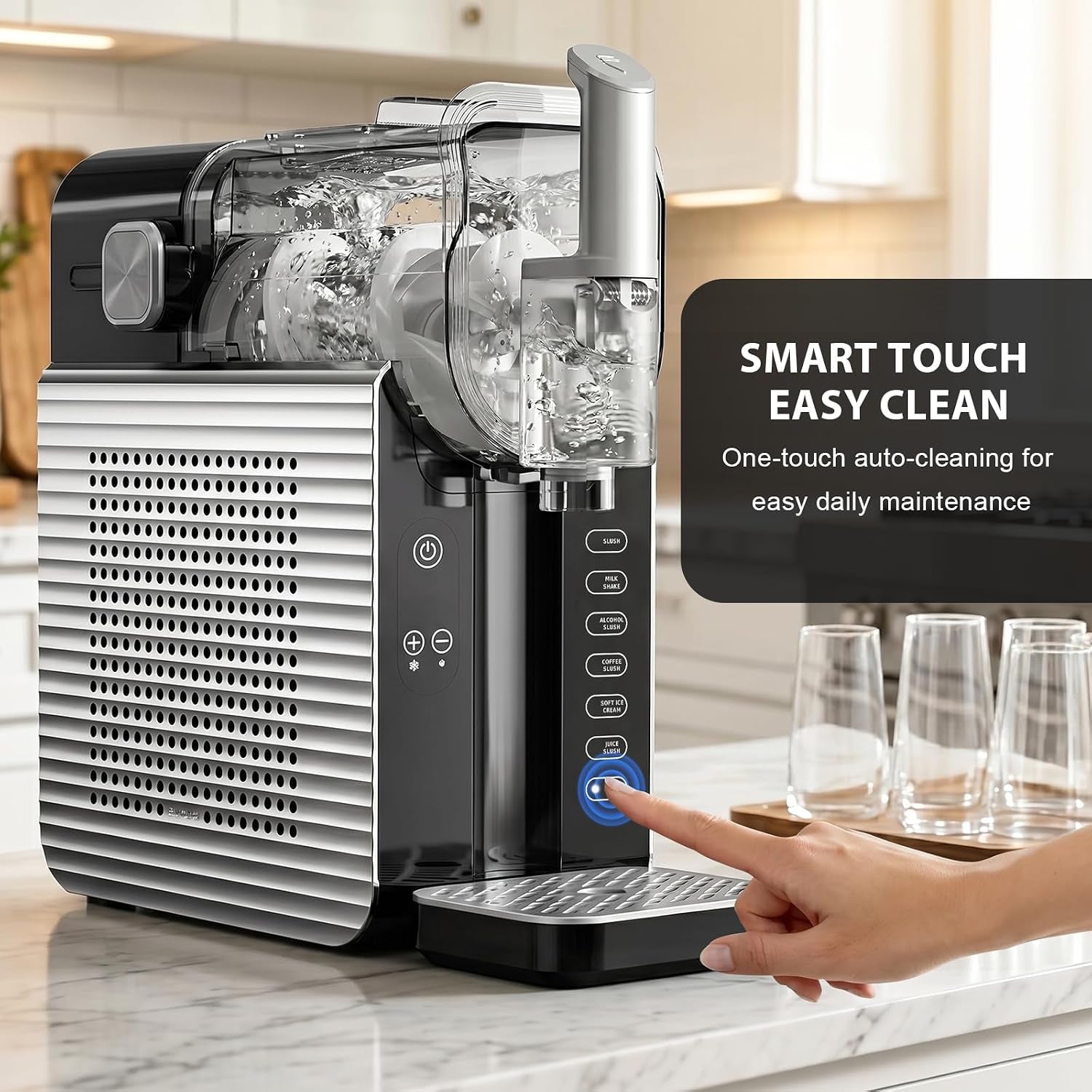 Premium 88oz Frozen Drink & Slushie Maker | No Ice Needed | 7 Preset Programs | Self-Cleaning