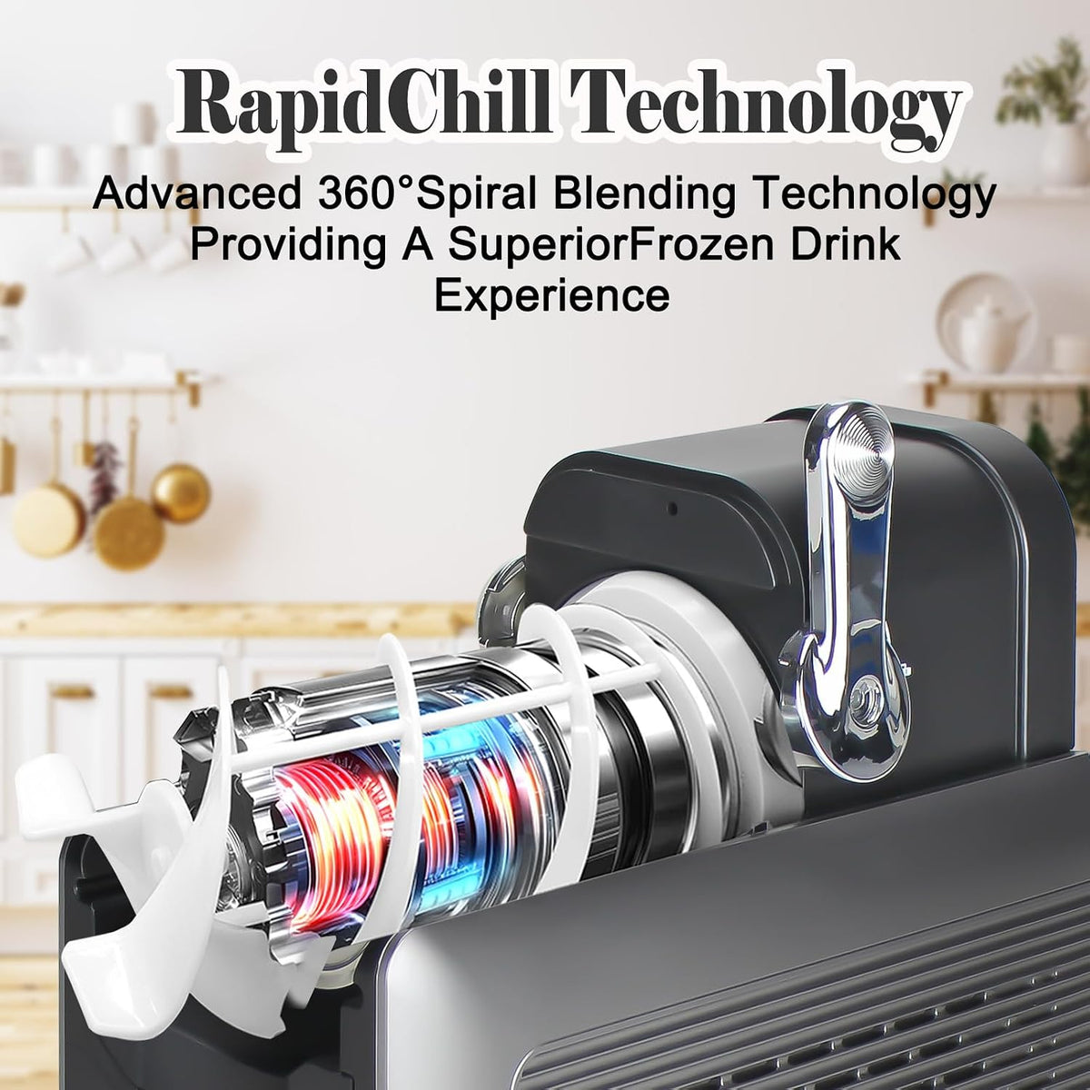 88oz Frozen Drink & Soft Serve Machine | 6 Presets | No Ice Needed Slushie Maker