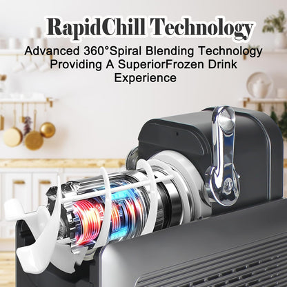 88oz Frozen Drink & Soft Serve Machine | 6 Presets | No Ice Needed Slushie Maker