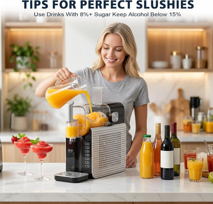 Premium 88oz Frozen Drink & Slushie Maker | No Ice Needed | 7 Preset Programs | Self-Cleaning