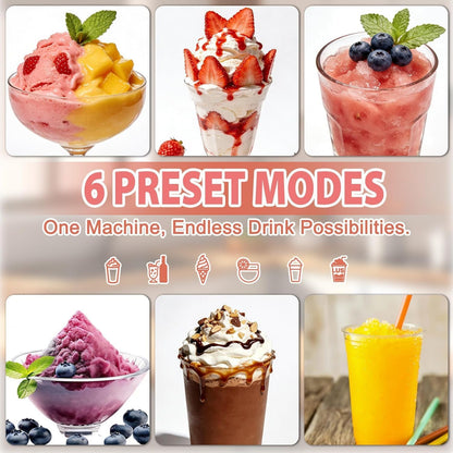 88oz Frozen Drink & Soft Serve Machine | 6 Presets | No Ice Needed Slushie Maker