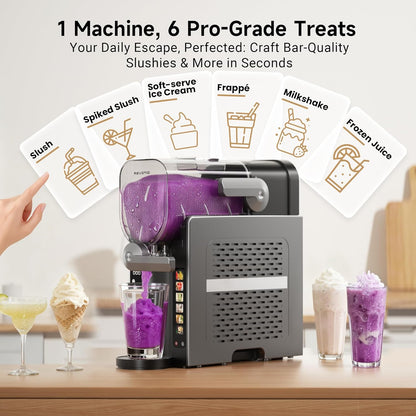 Premium 88oz Frozen Drink & Slushie Maker | No Ice Needed | 6 Presets | Auto-Clean