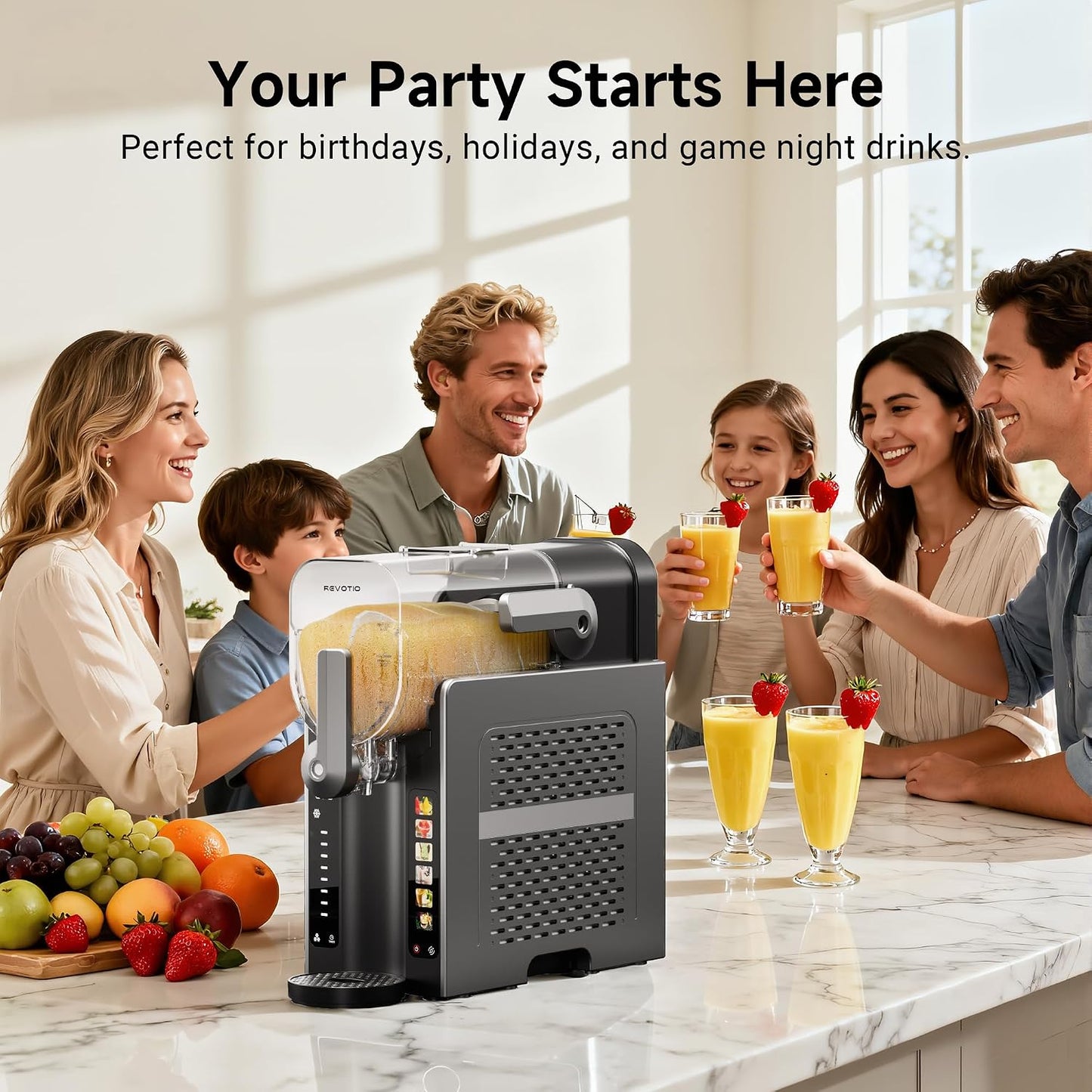 Premium 88oz Frozen Drink & Slushie Maker | No Ice Needed | 6 Presets | Auto-Clean